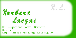 norbert laczai business card